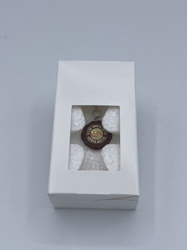 Rolex portachiavi keychain sigillo original seal marrone + scatola box service