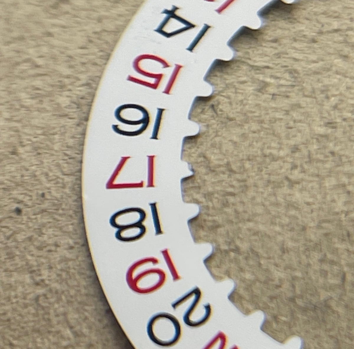 Rolex disco data roulette date disc cal. 3135-16206-K1 cal 3135