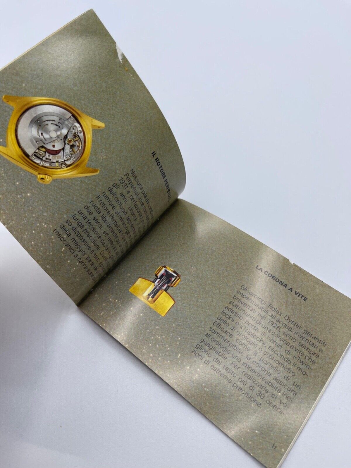 Rolex libretto corredo orologio "il vostro Rolex Oyster" italiano 1980 - 2008