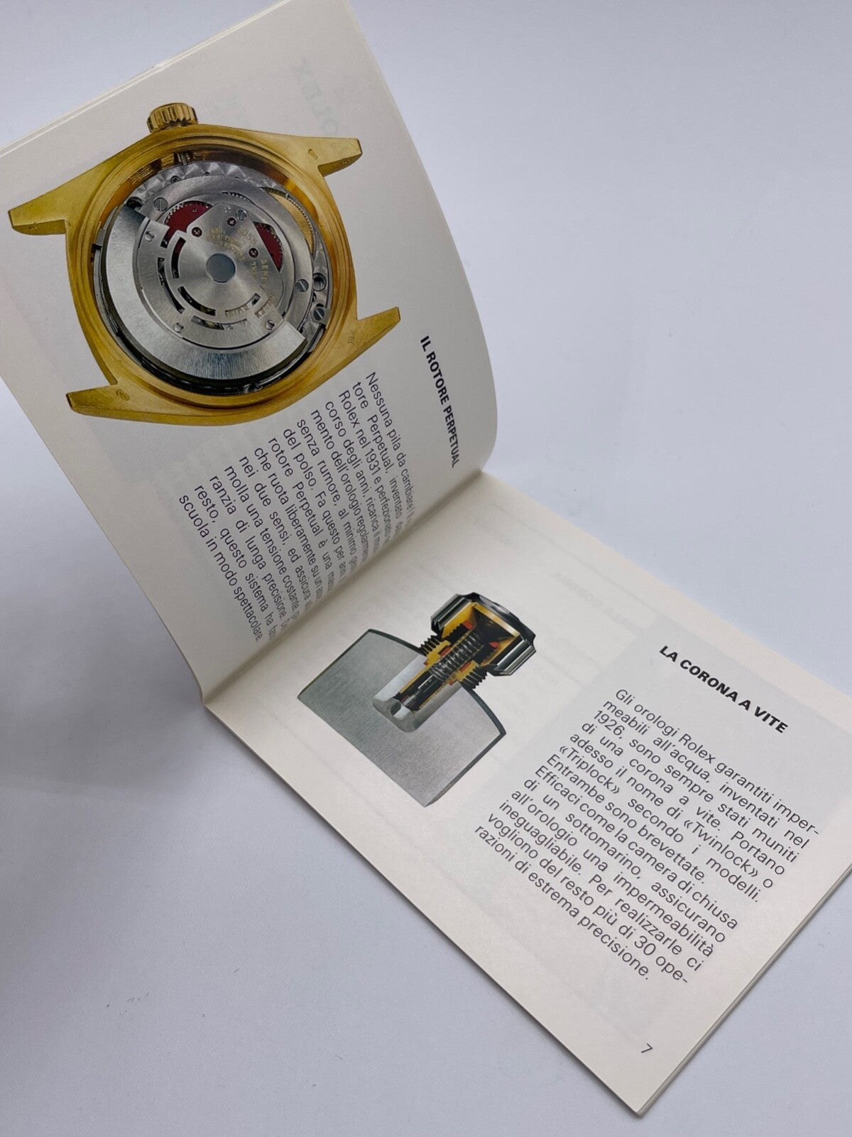 Rolex libretto corredo orologio "il vostro Rolex Oyster" italiano 1980 - 2008