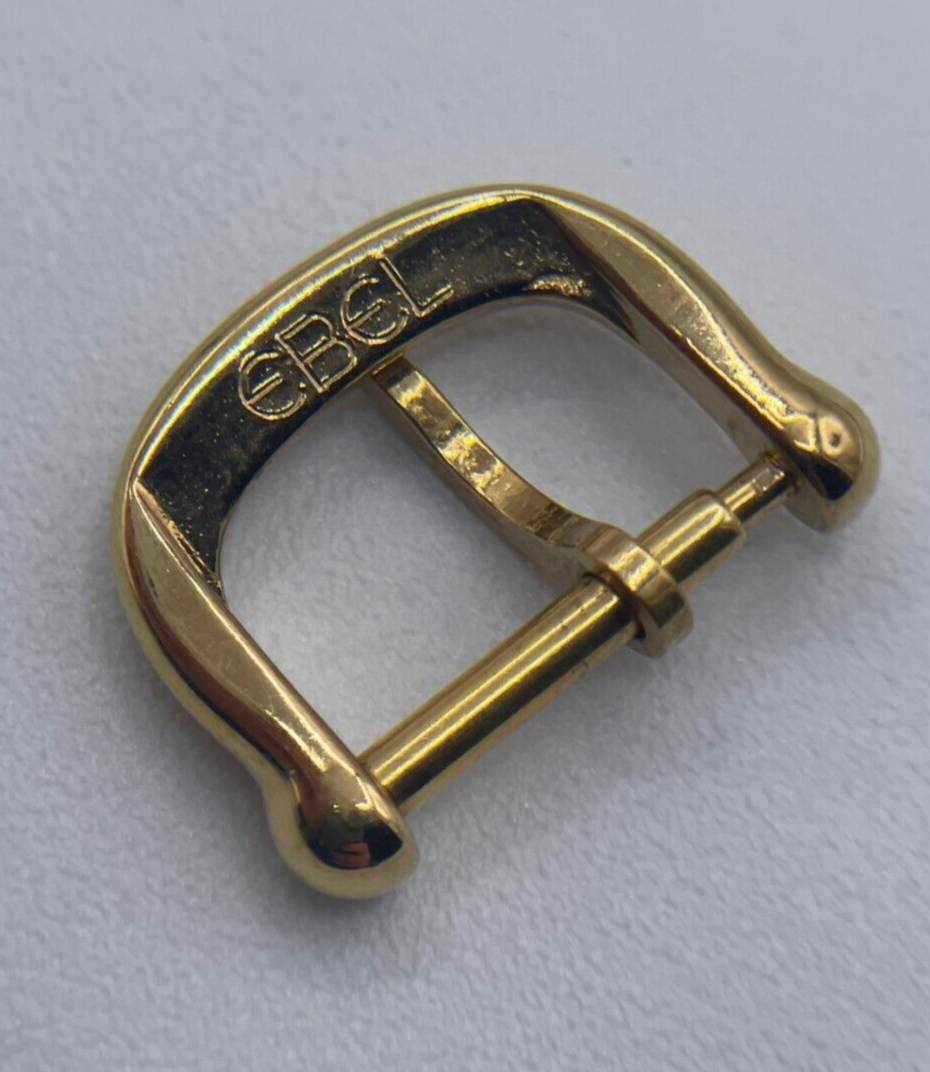 Ebel fibbia buckle ardiglione placcata oro gold plated 12 mm