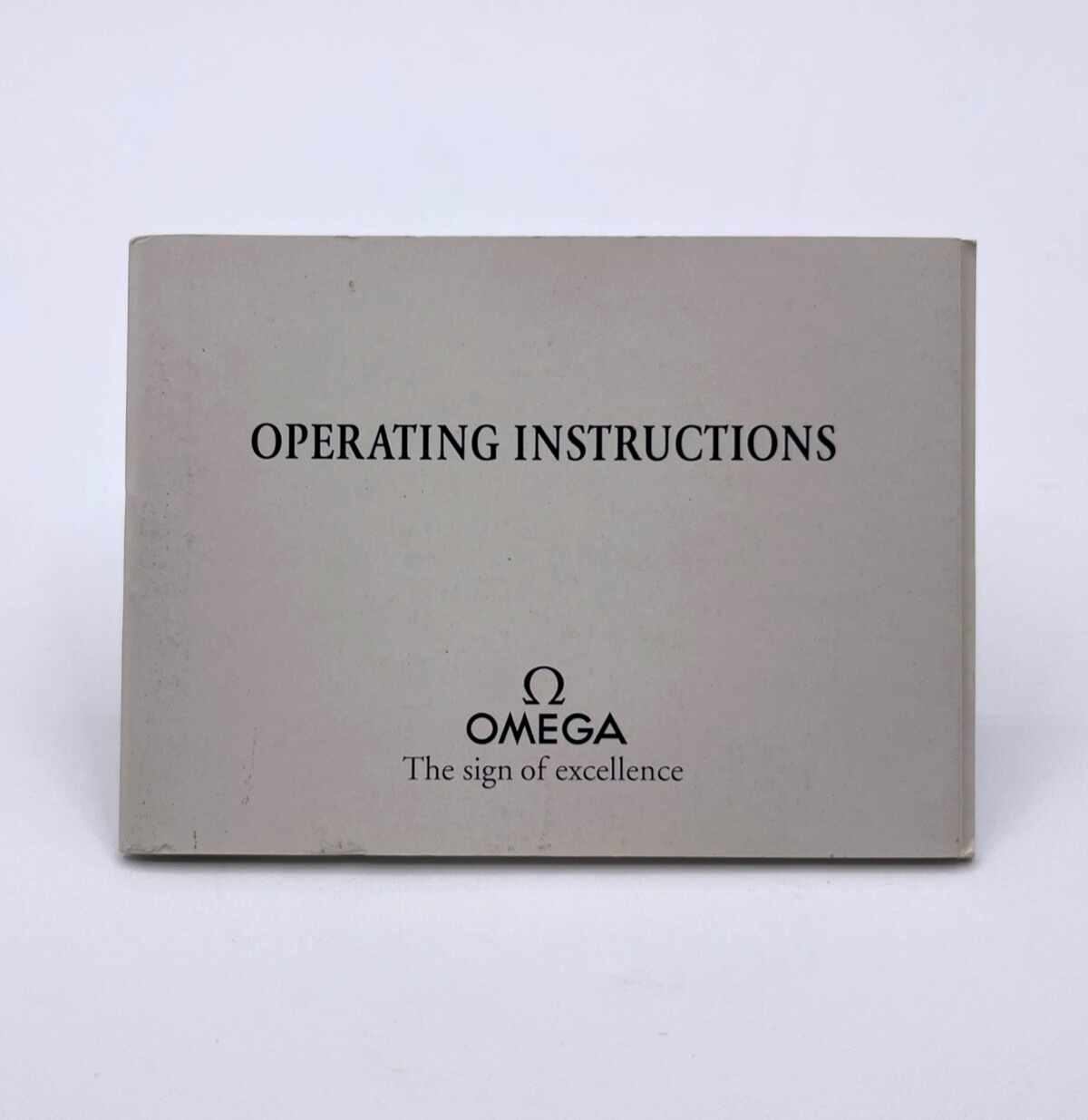 Omega libretto booklet "operating instructions" 1993