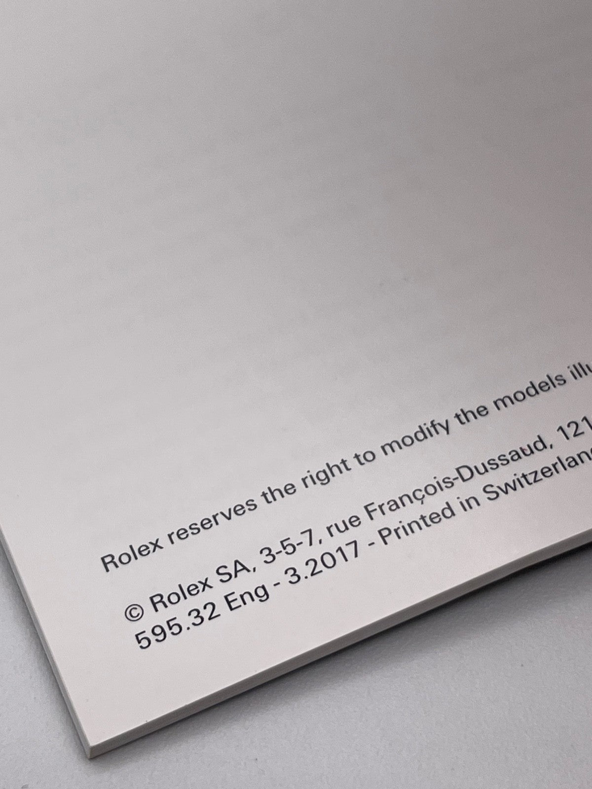 Rolex Gmt-Master II libretto corredo orologio watch booklet 3.2017 inglese