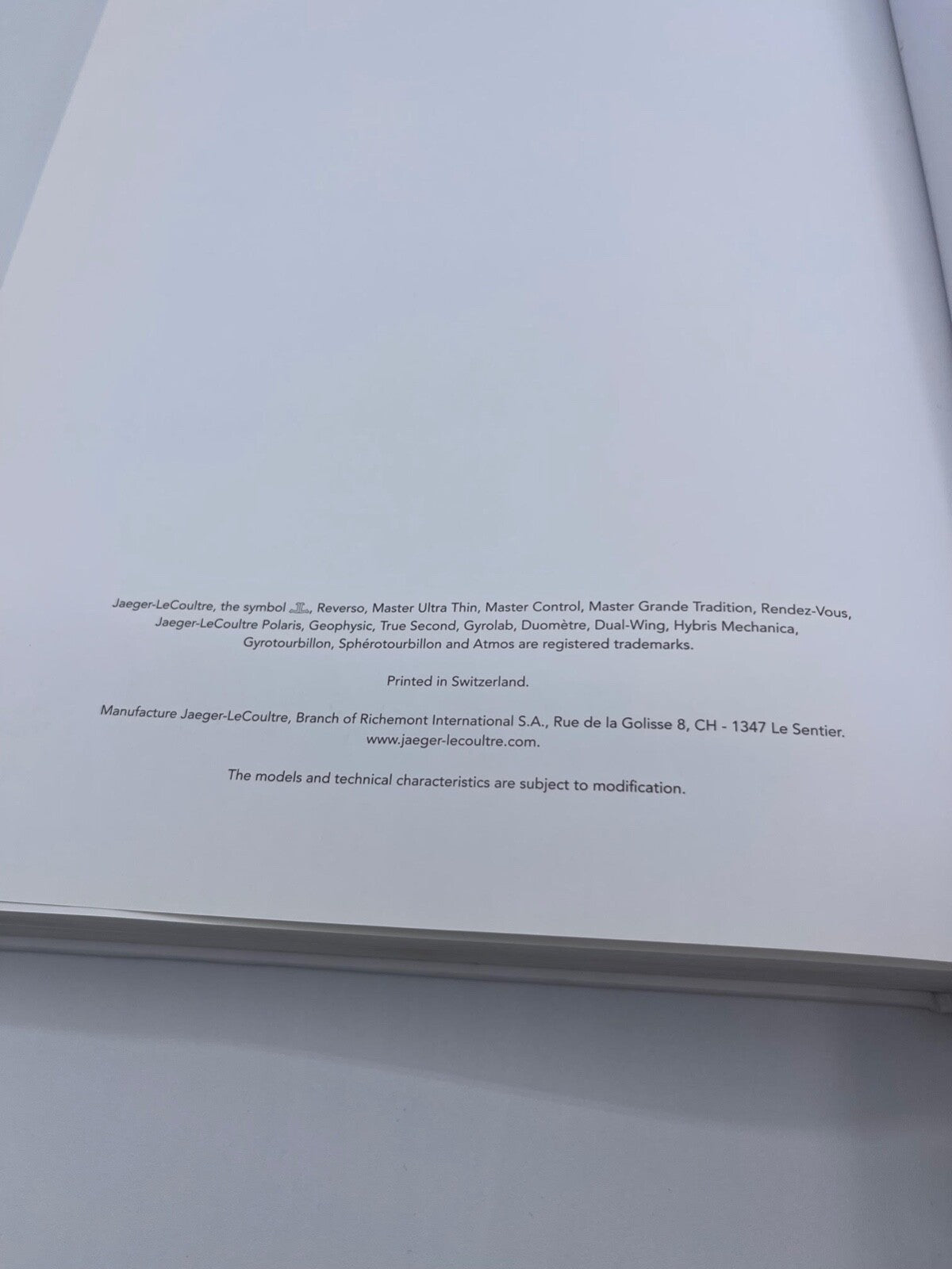 Jaeger LeCoultre libro catalogo rivenditori ufficiali dealer catalogue 2018/2019