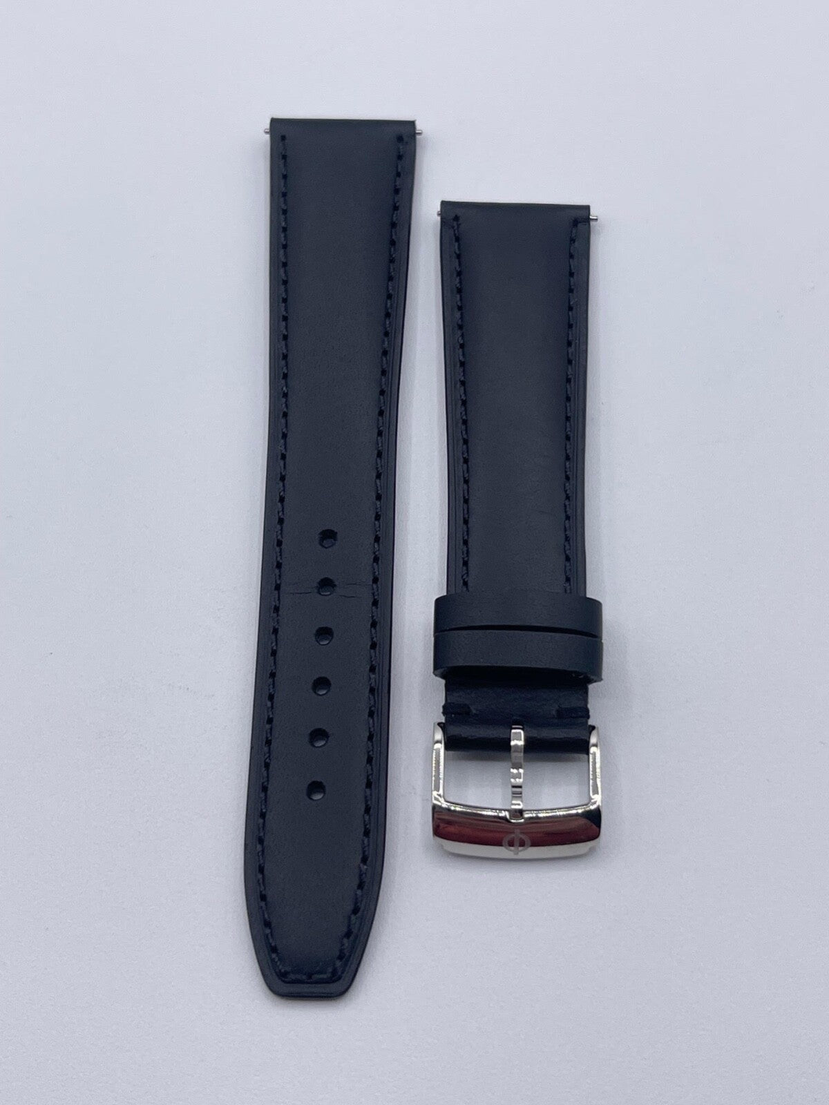 Baume & Mercier Clifton cinturino strap orologio pelle nero BLUA 22mm + fibbia