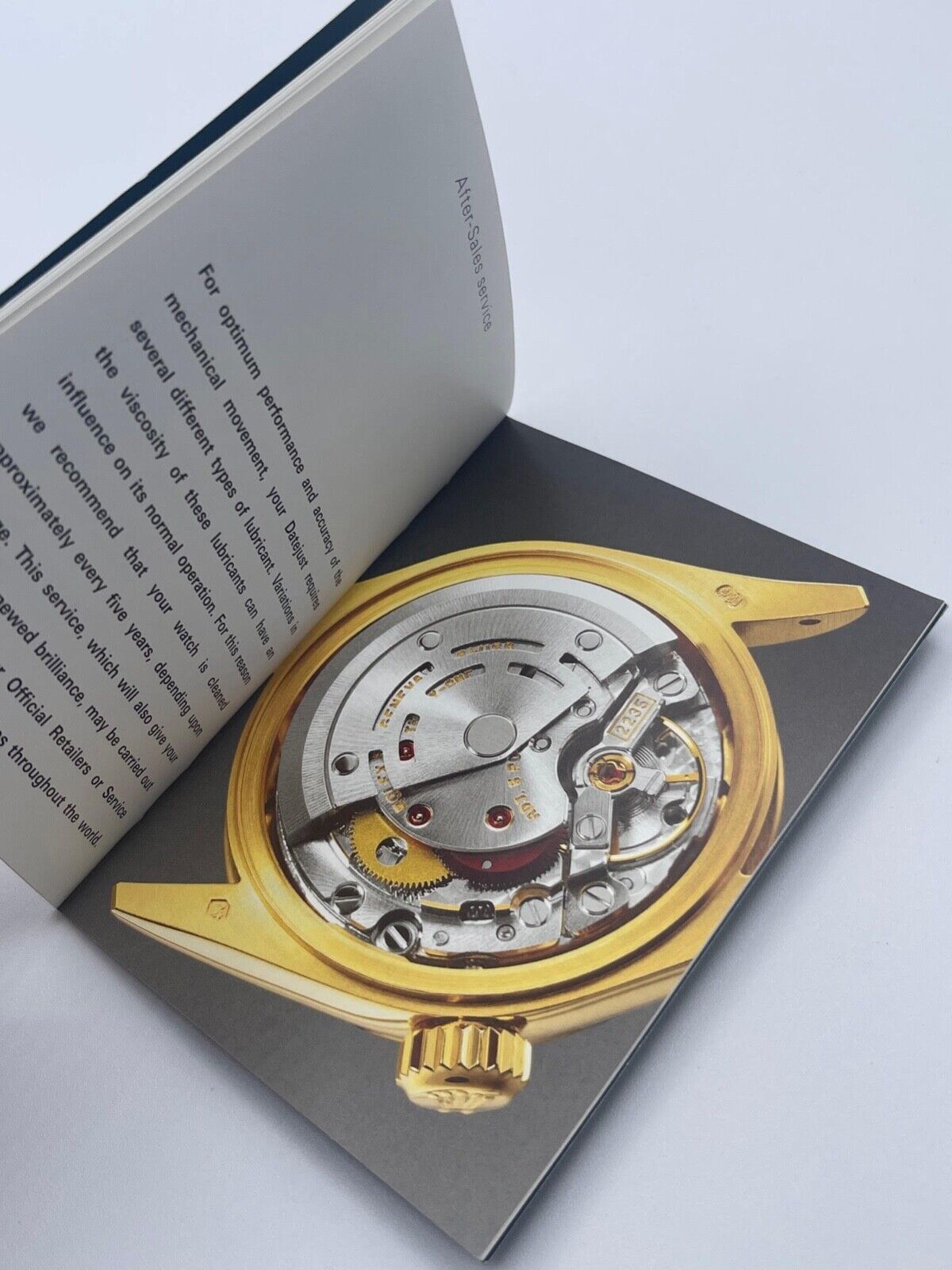 Rolex Datejust libretto corredo orologio watch booklet inglese ( 2001 - 2011 )