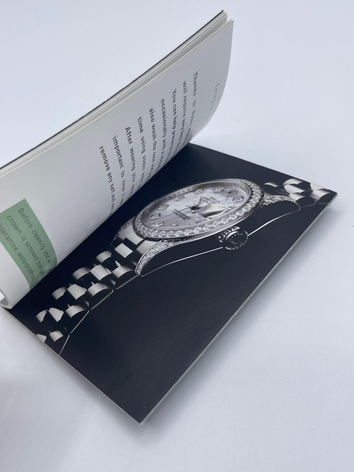 Rolex Datejust libretto corredo orologio watch booklet inglese ( 2001 - 2011 )