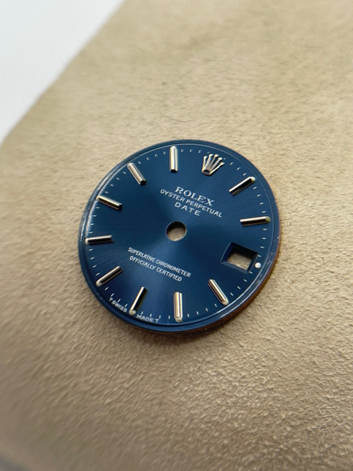 Rolex Oyster Perpetual Date 26mm quadrante blu dial "T swiss made T"