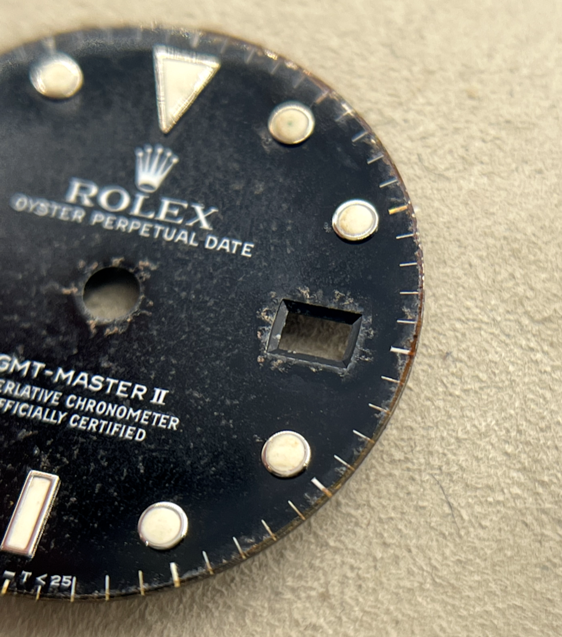 Rolex Gmt-Master II 16710 16760 quadrante dial nero "Swiss T 25 " cal 3085