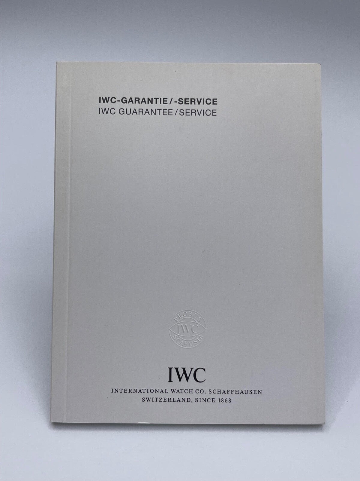 Iwc Pilot Aquatimer Ingenieur libretto garanzia guarantee service 2004 - 2011