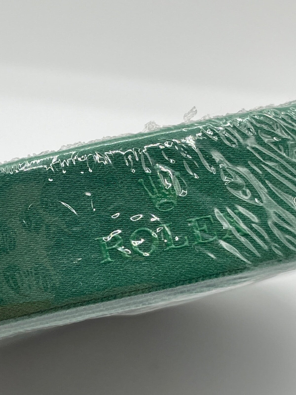 Rolex nastro chiudi pacco package sealing tape green verde new