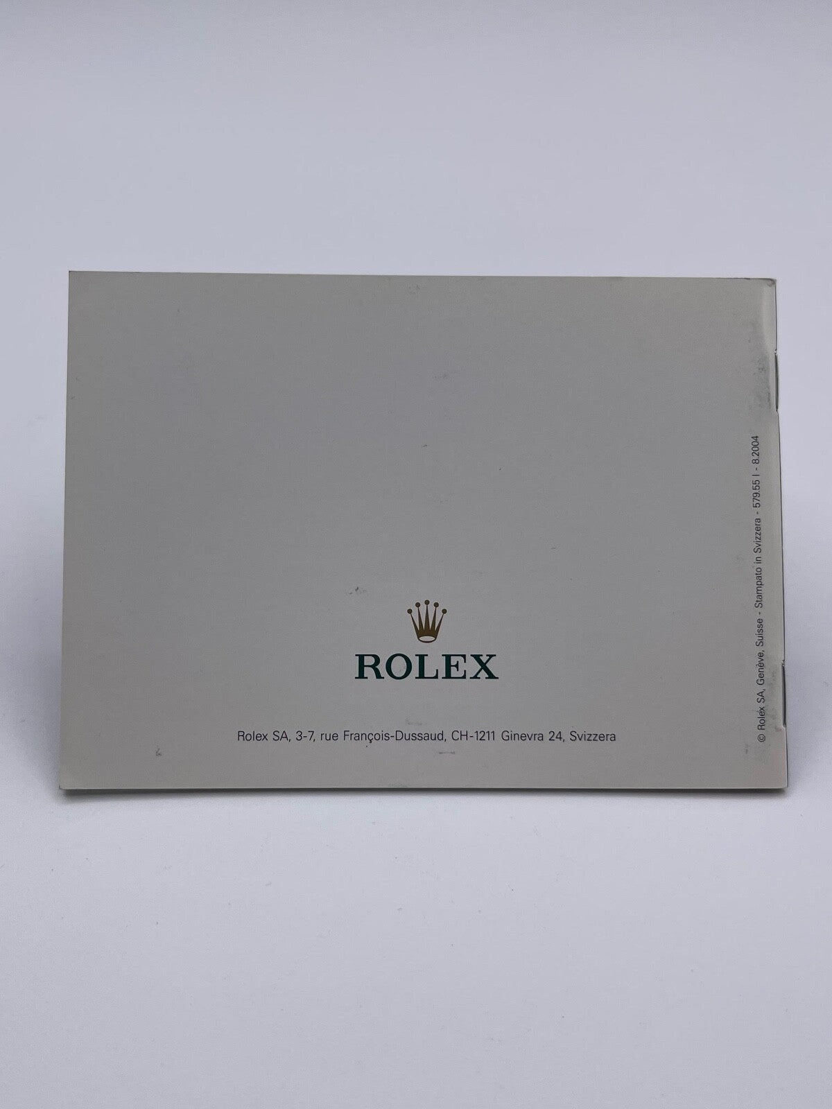 Rolex libretto corredo orologio "il vostro Rolex Oyster" italiano 1980 - 2008