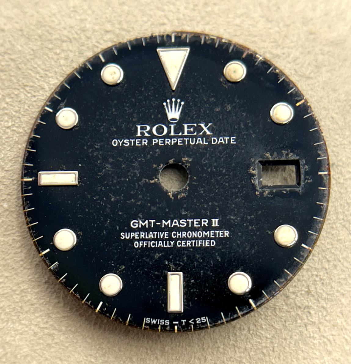 Rolex Gmt-Master II 16710 16760 quadrante dial nero "Swiss T 25 " cal 3085
