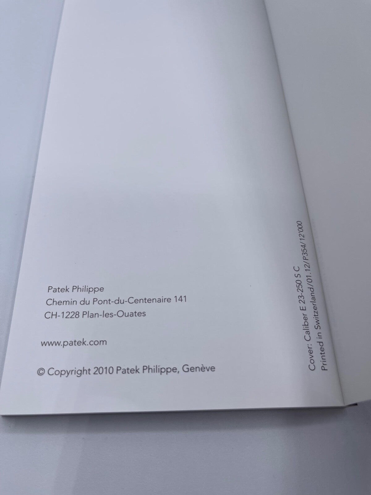 Patek Philippe Nautilus Aquanaut Calatrava libretto quarzo quartz booklet 2012