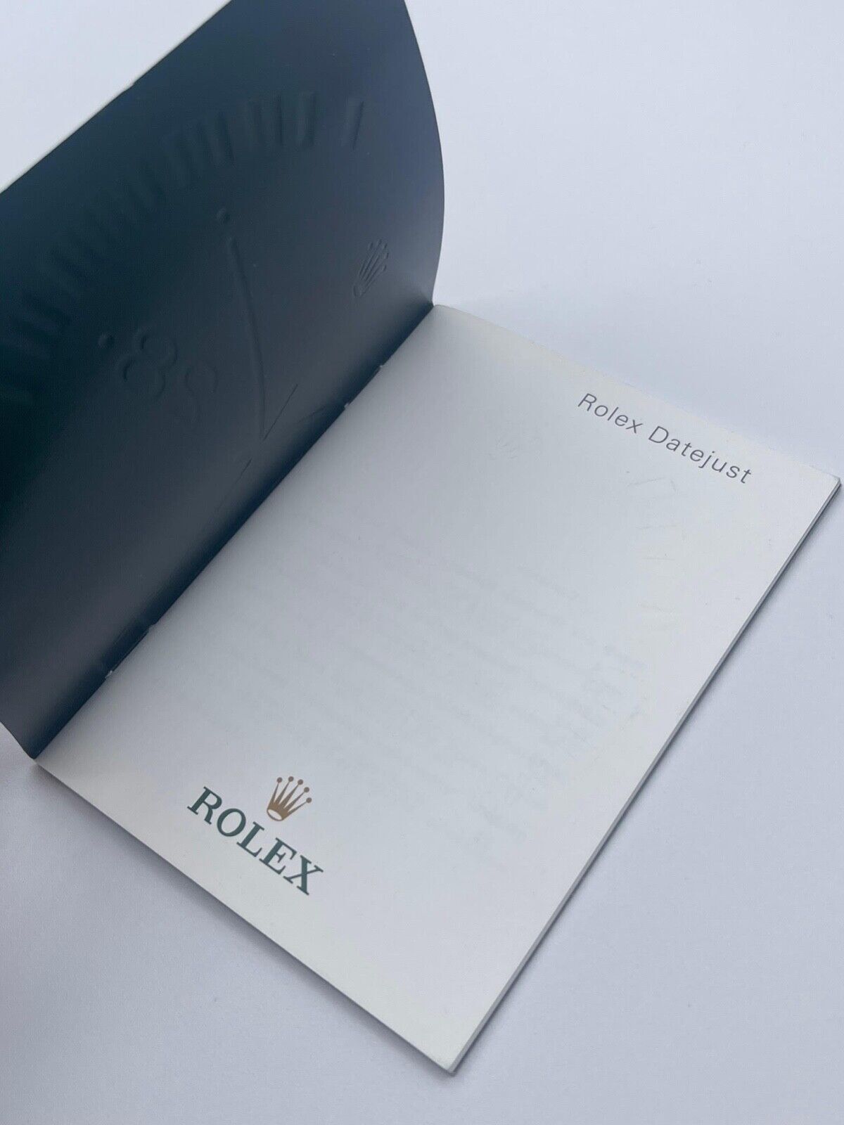 Rolex Datejust libretto corredo orologio watch booklet inglese ( 2001 - 2011 )
