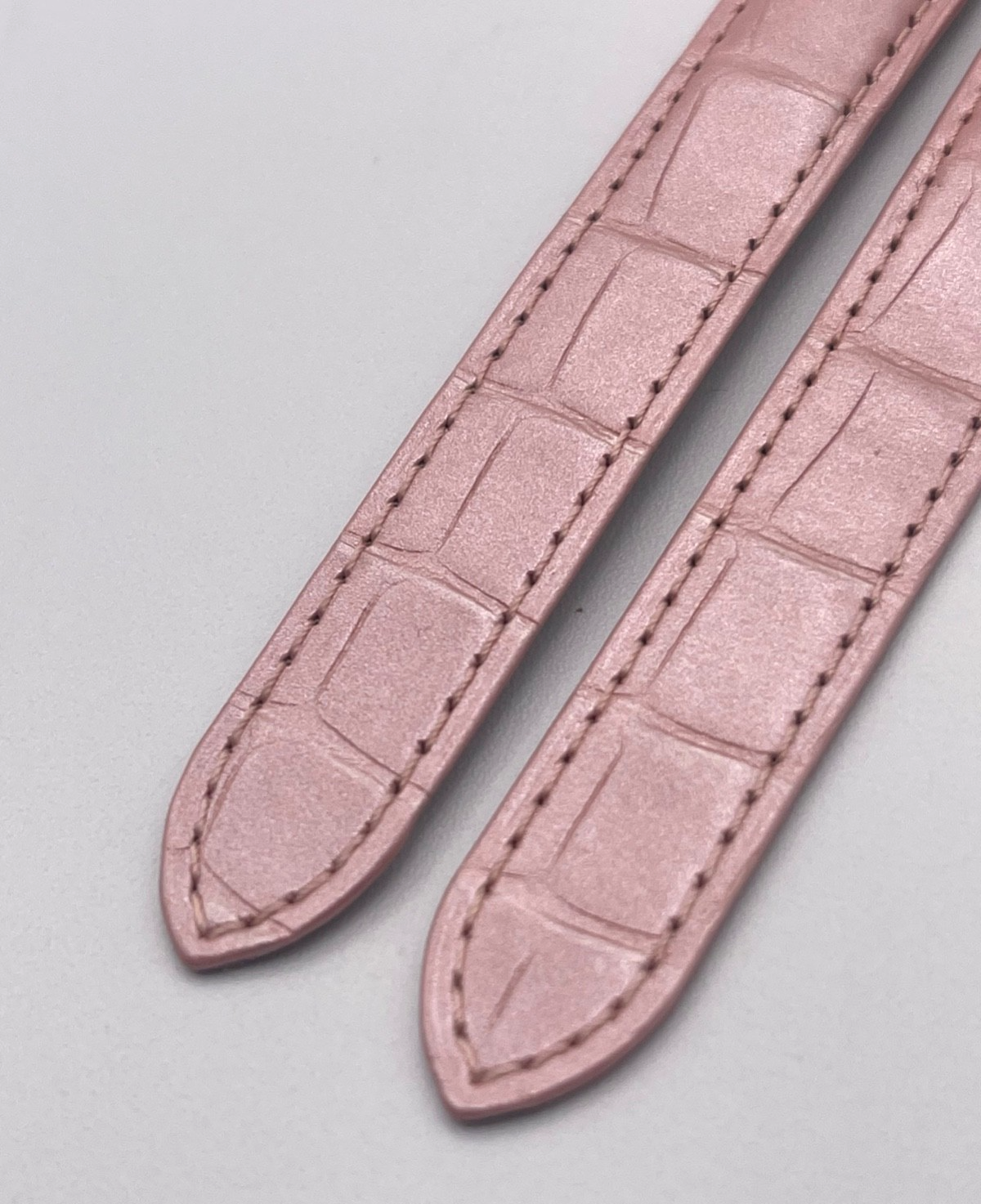 Cartier Ballon Bleu cinturino orologio pelle alligatore rosa KD4N2Y52 16/14mm