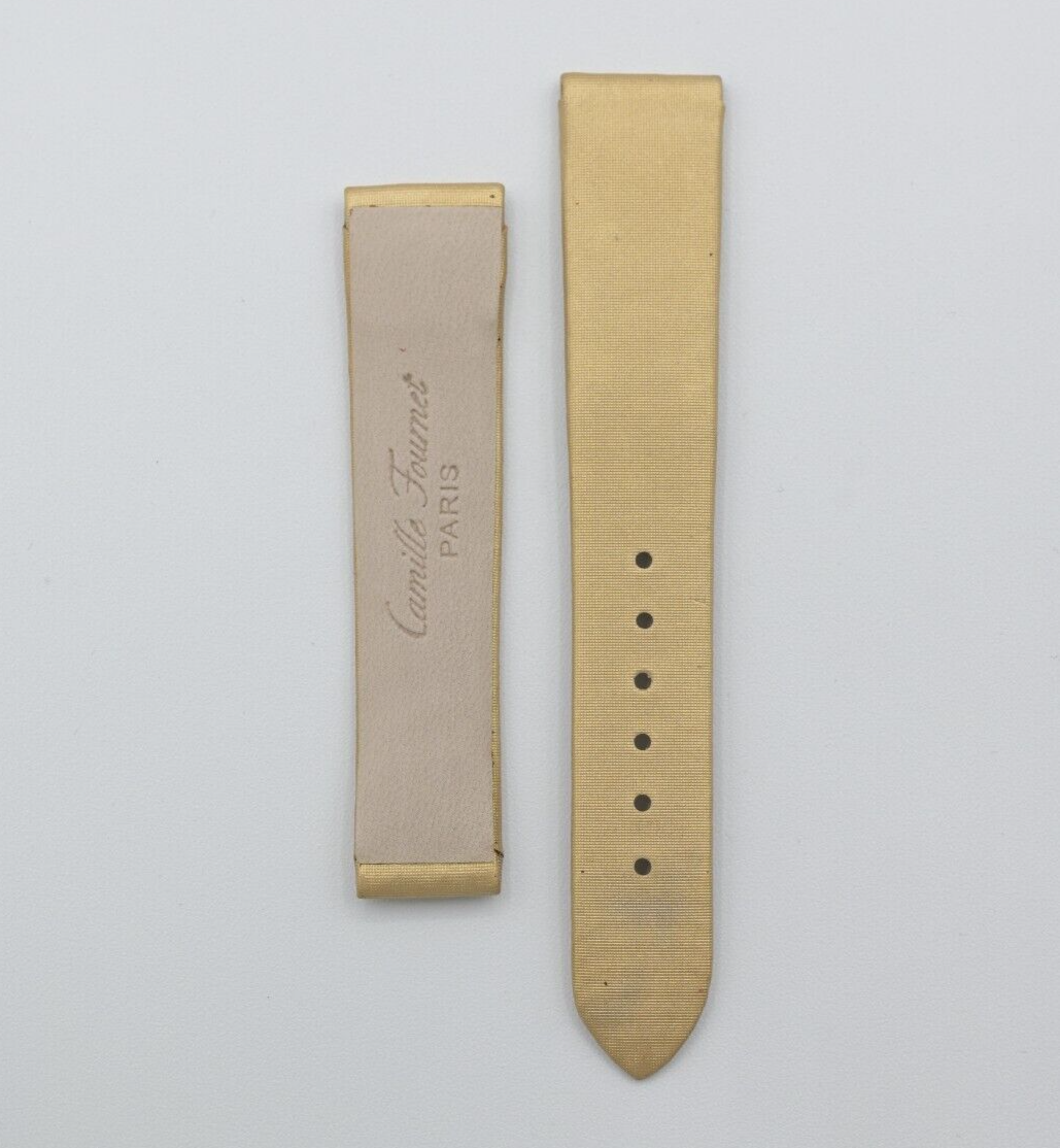 Camille Fournet Toile St Germain cinturino orologio watch strap oro 16/14 mm
