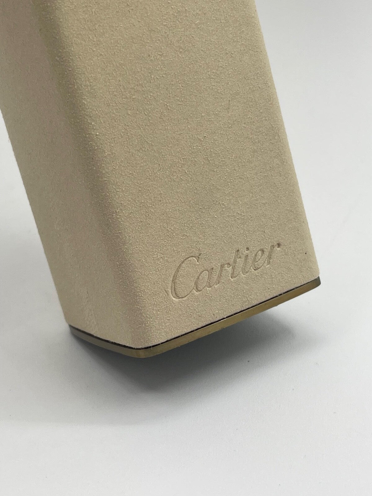 Cartier espositore orologio vetrina watch display scamosciato suede