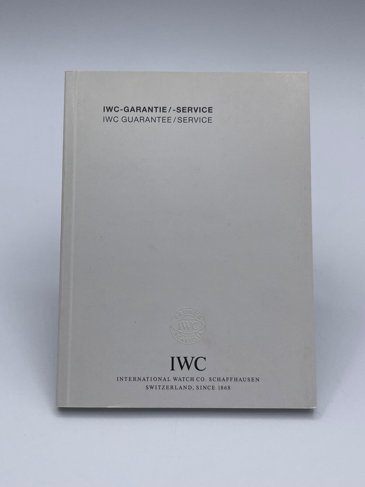 Iwc Pilot Aquatimer Ingenieur libretto garanzia guarantee service 2004 - 2011