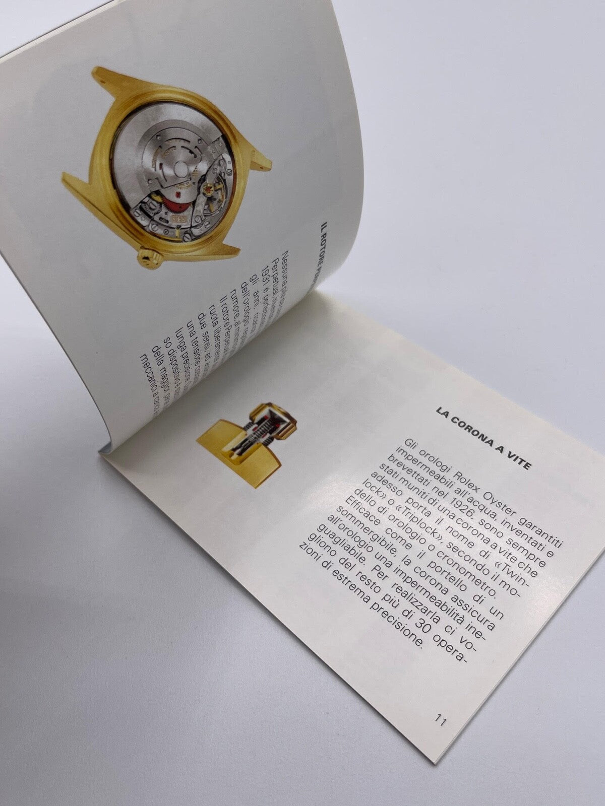 Rolex libretto corredo orologio "il vostro Rolex Oyster" italiano 1980 - 2008