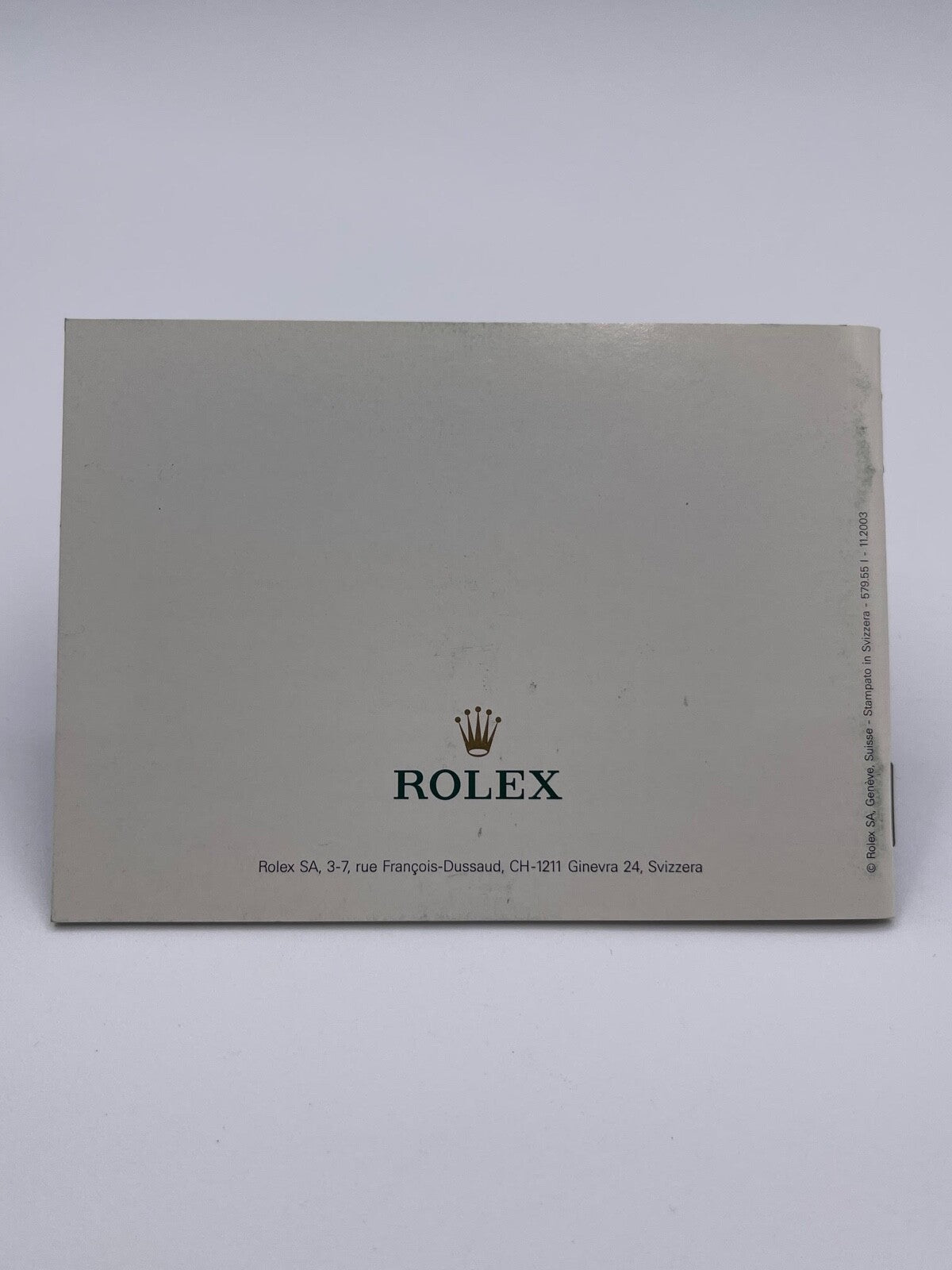 Rolex libretto corredo orologio "il vostro Rolex Oyster" italiano 1980 - 2008