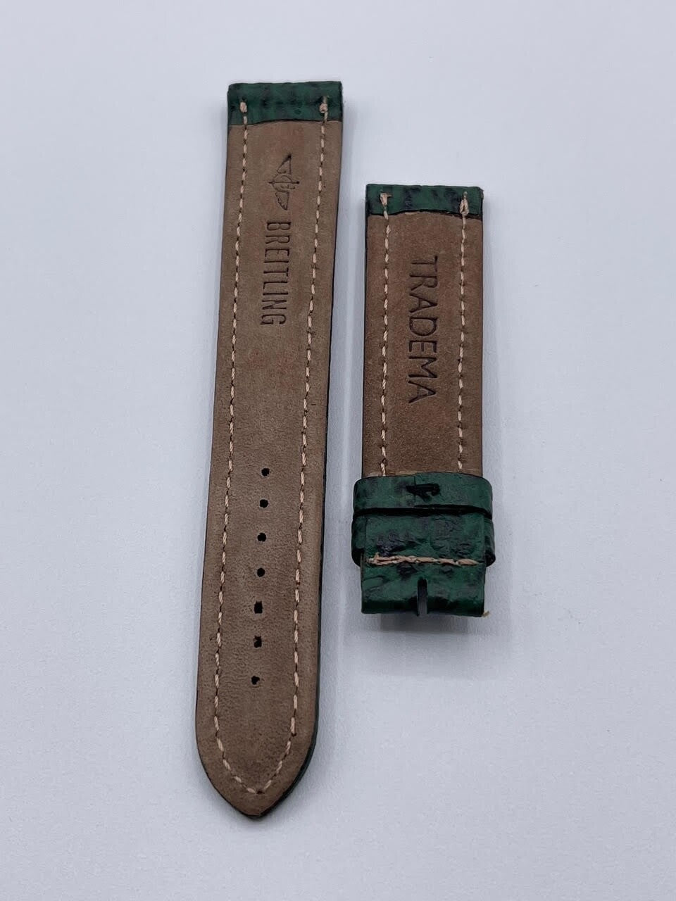 Breitling Navitimer Colt Superocean Transocean cinturino pelle verde 18/16 mm