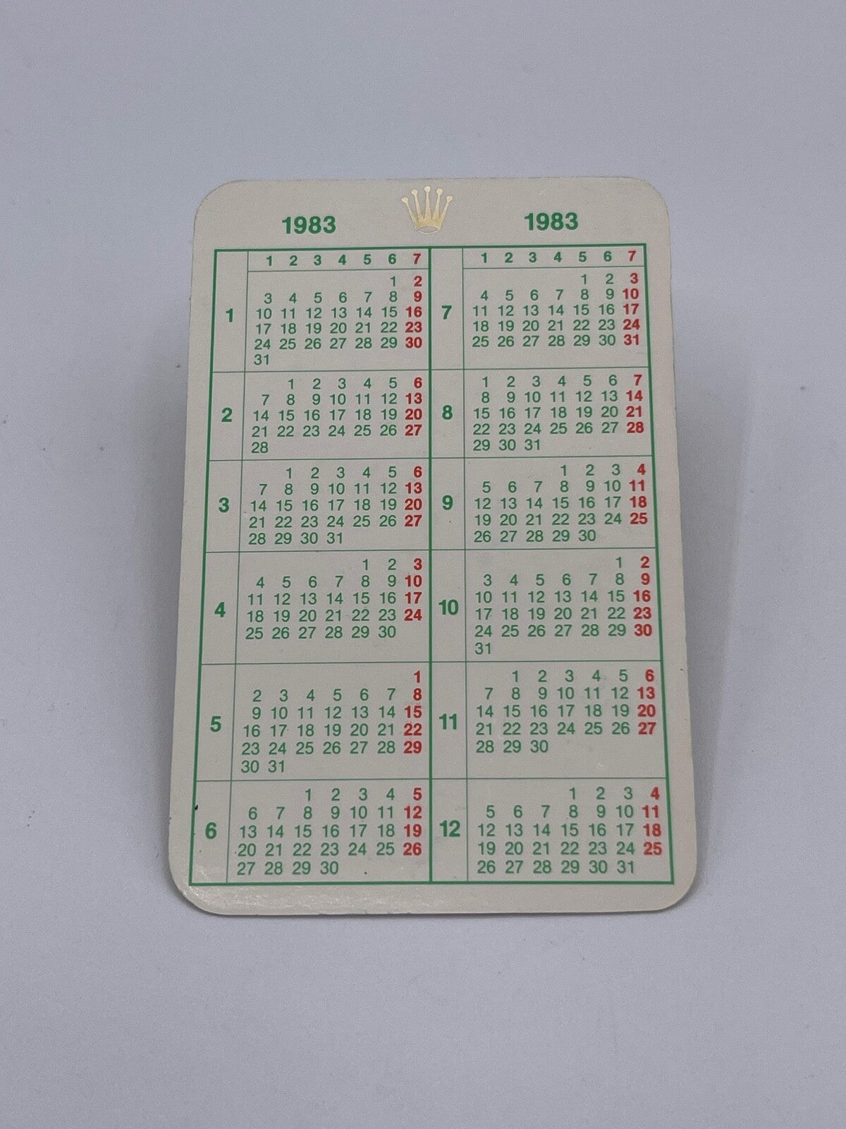 Rolex Daytona Submariner Gmt Datejust calendario calendar 1979-2002 vintage