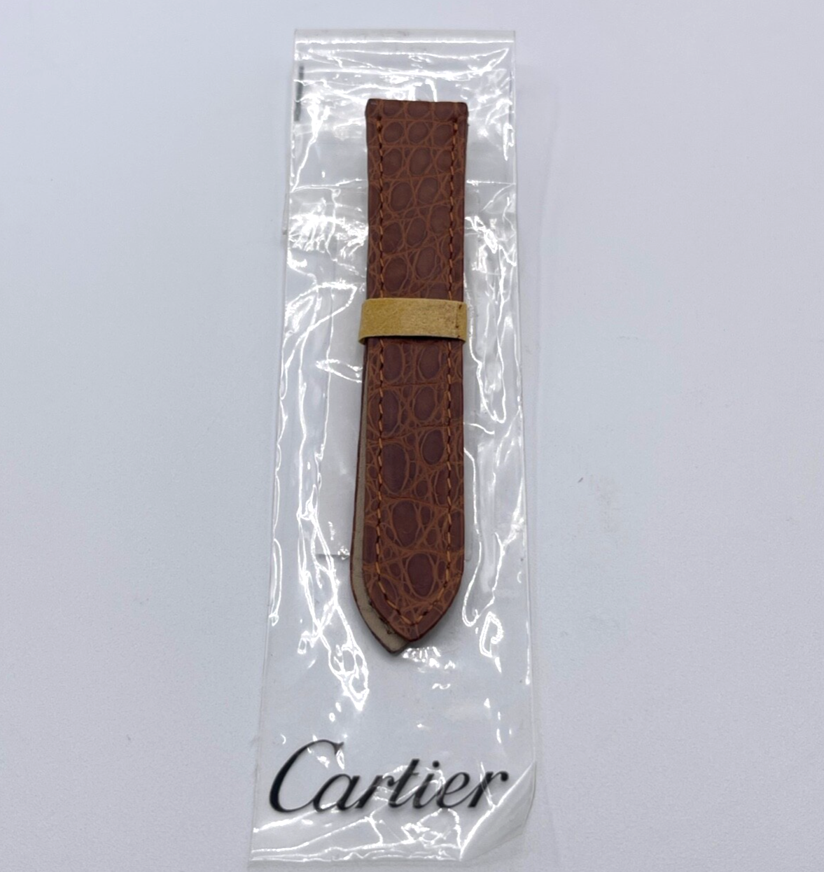 Cartier Tank cinturino orologio watch strap alligatore ref. KD25XH70 18/16mm