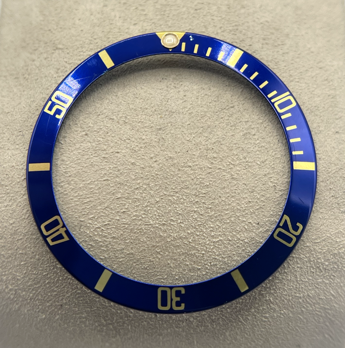 Rolex Submariner 16613 inserto ghiera bezel insert blu e oro B315-16808-182-A1