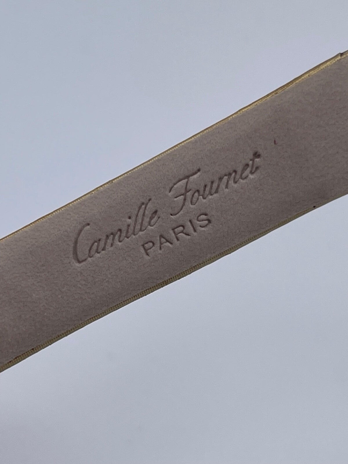 Camille Fournet Toile St Germain cinturino orologio watch strap oro 16/14 mm