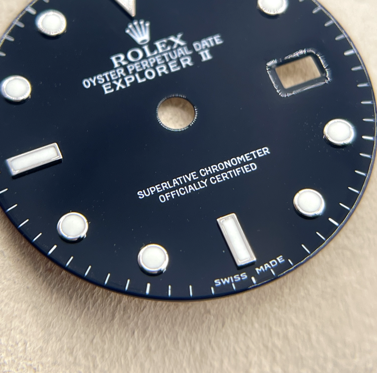 Rolex Explorer II 2 quadrante dial nero " swiss made" luminova black cal. 3185