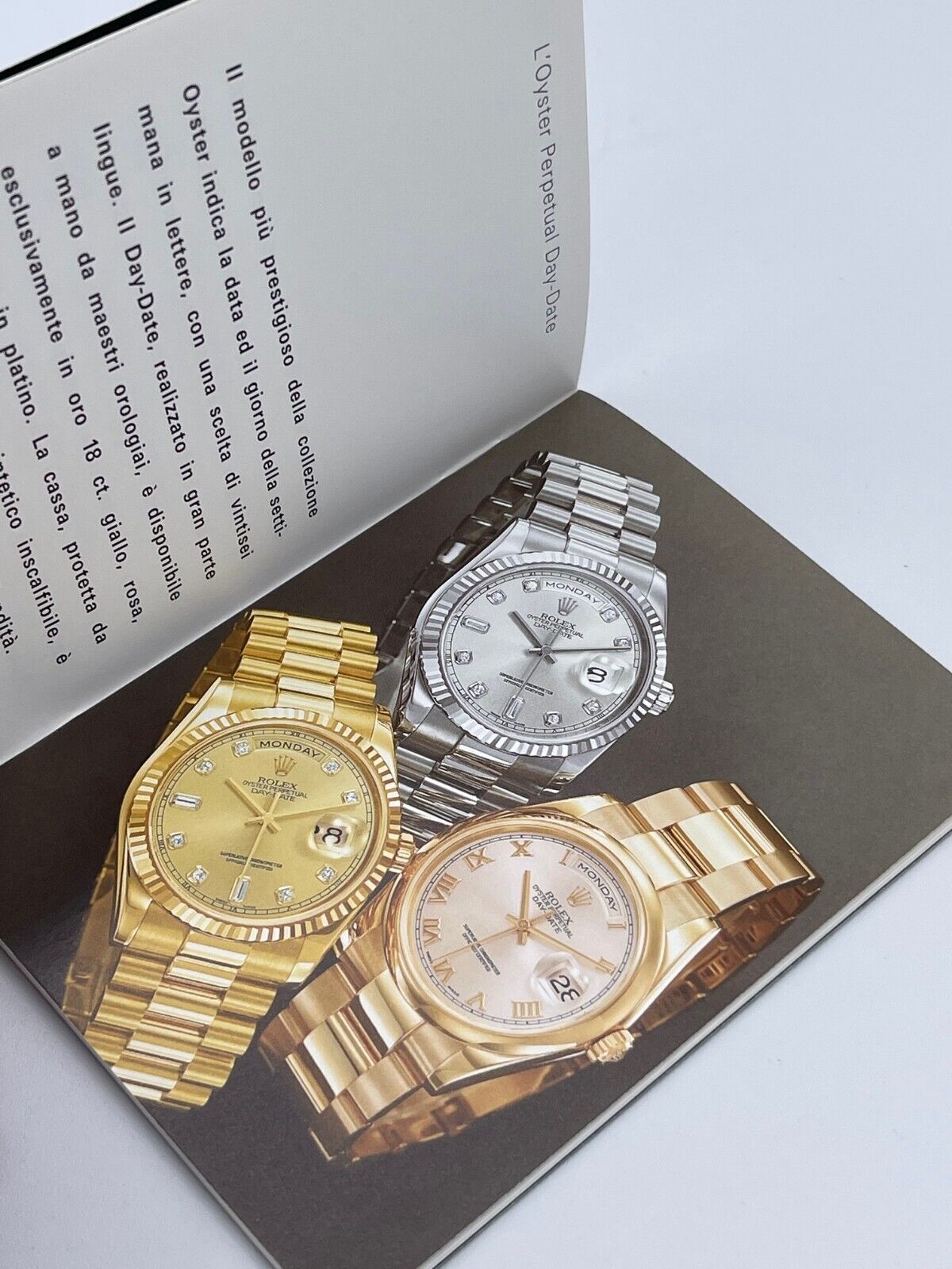 Rolex Day-Date D-D II 2 libretto corredo orologio italiano originale 1980 - 2012