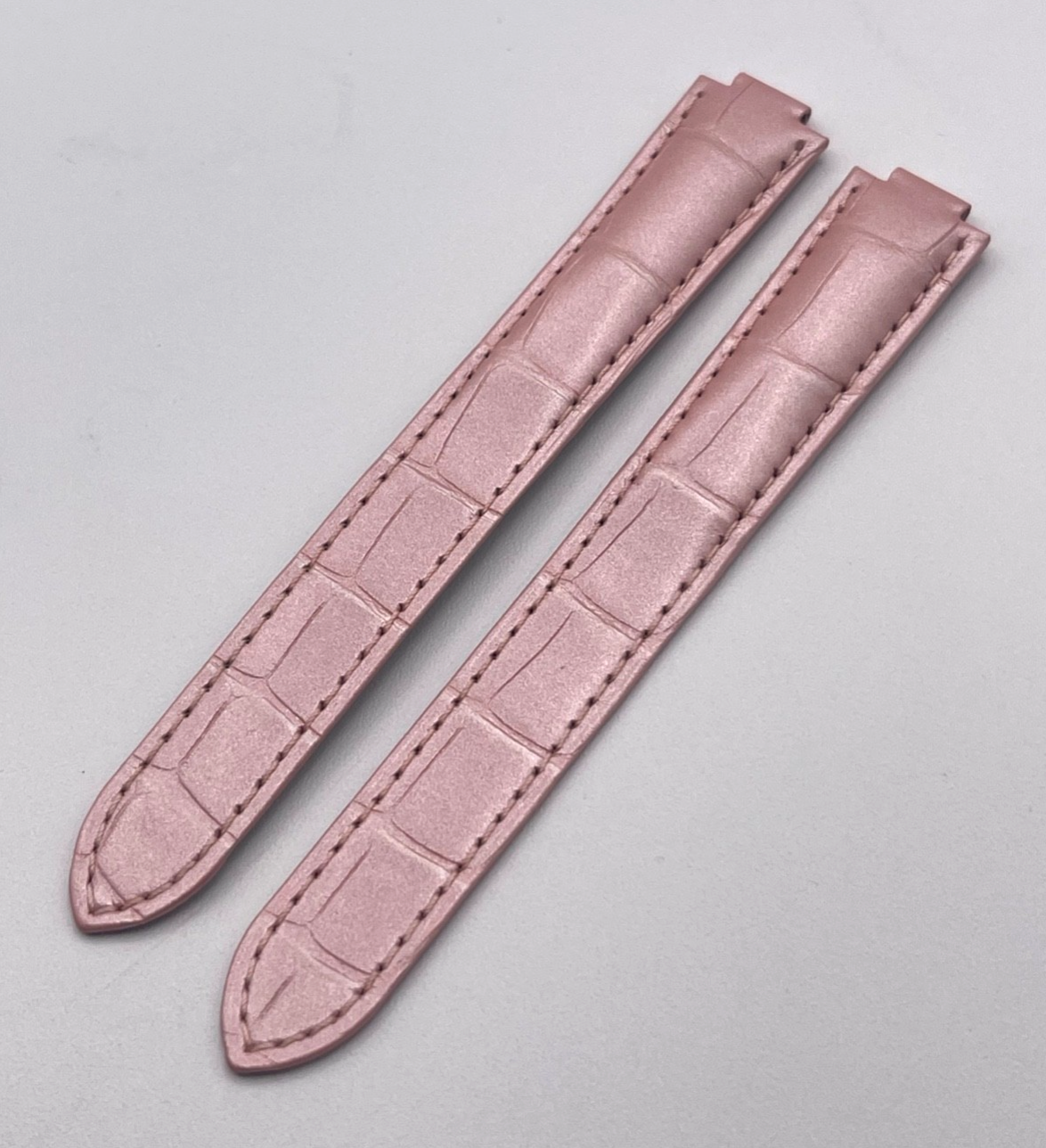 Cartier Ballon Bleu cinturino orologio pelle alligatore rosa KD4N2Y52 16/14mm