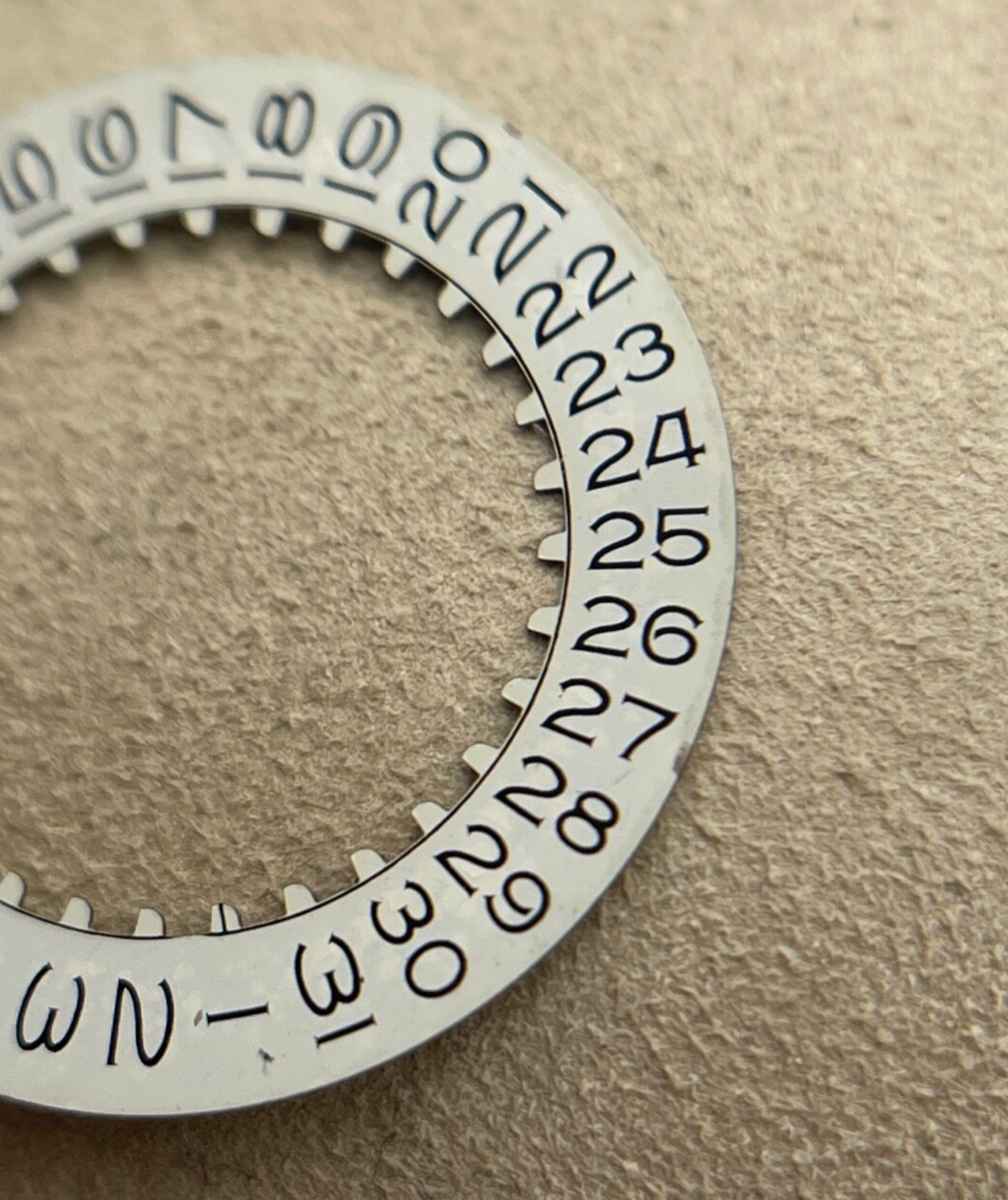 Rolex Submariner disco data bianco 5099-2 white date disc cal. 3035