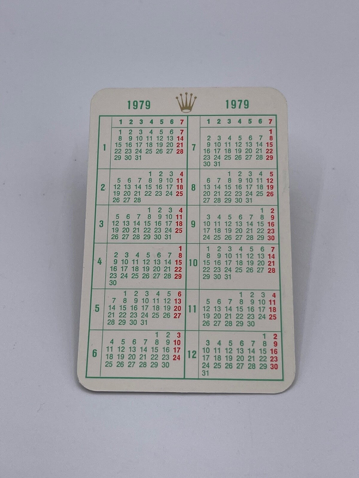 Rolex Daytona Submariner Gmt Datejust calendario calendar 1979-2002 vintage