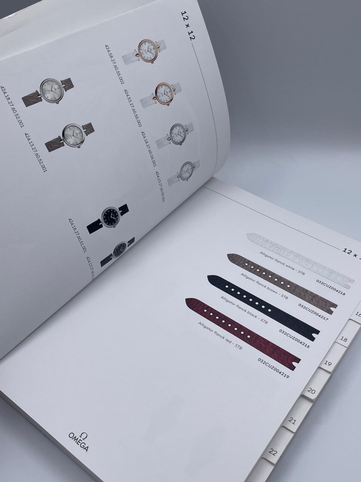 Omega catalogo rivenditori bracciali e cinturini dealer strap catalogue 2017/18
