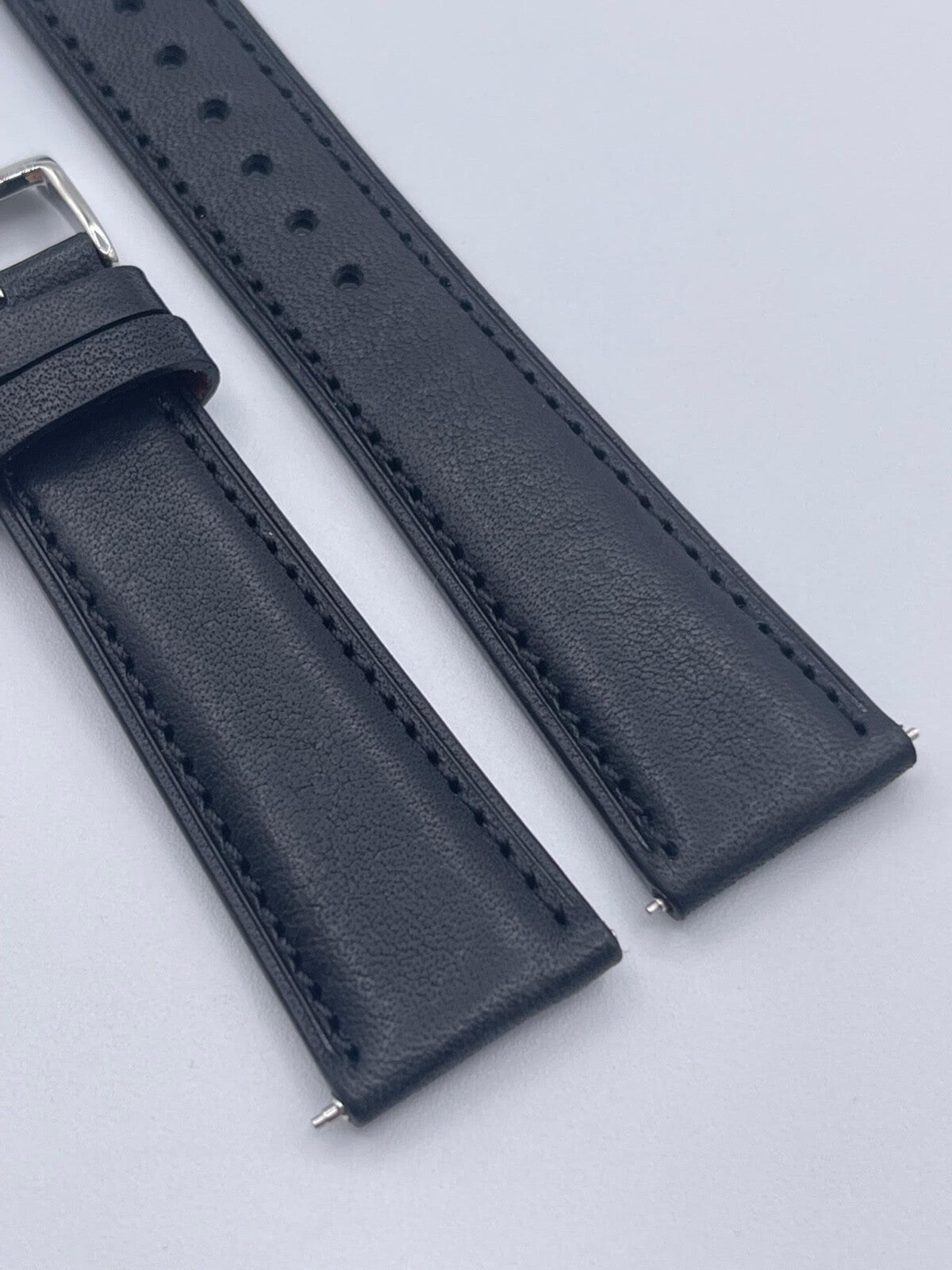 Baume & Mercier Clifton cinturino strap orologio pelle nero BLQK 22mm + fibbia