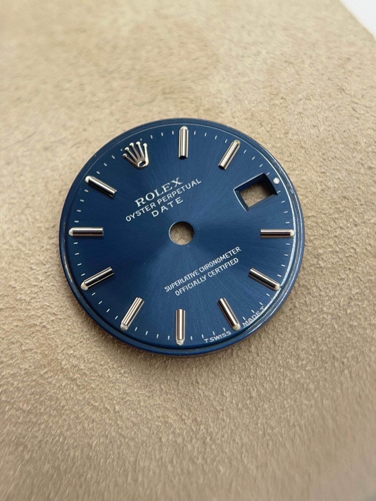 Rolex Oyster Perpetual Date 26mm quadrante blu dial "T swiss made T"
