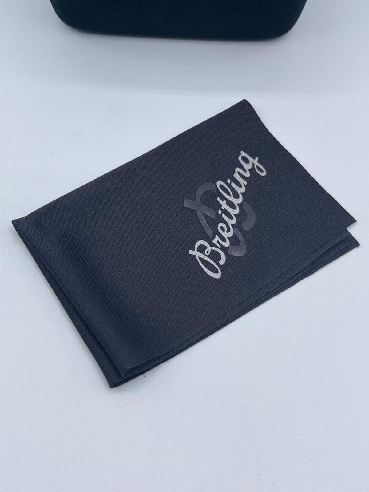 Breitling box viaggio travel box nera black originale + panno cloth