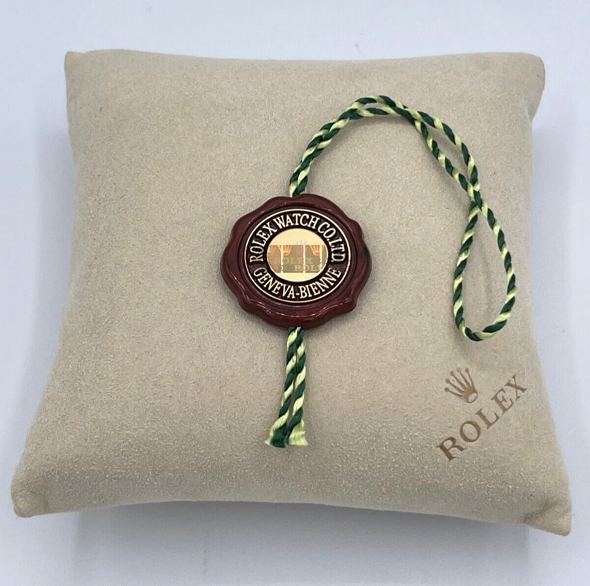 Rolex tag sigillo seal in ceralacca "Geneva Bienne" originale