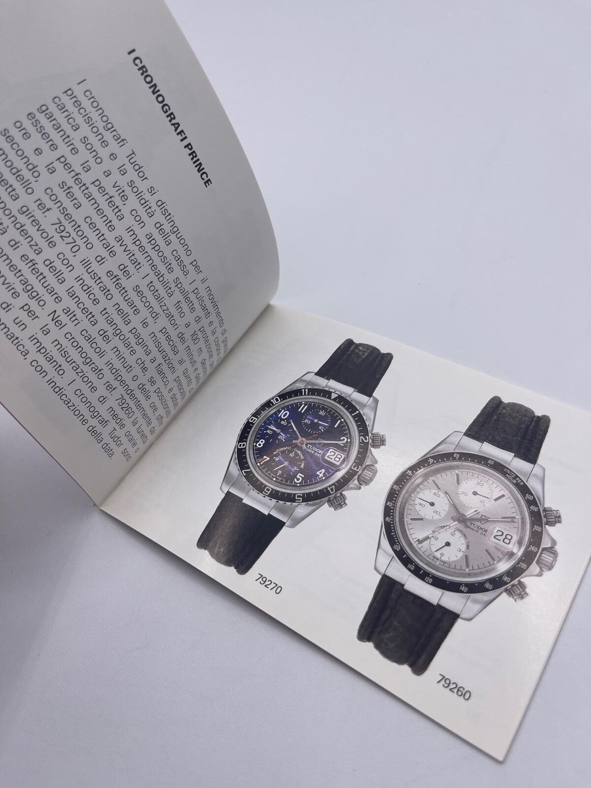 Tudor Prince Submariner Monarch libretto orologio italiano ( 1994 - 2002 )