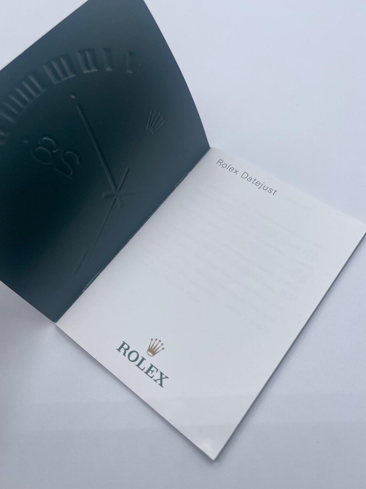 Rolex Datejust libretto corredo orologio watch booklet inglese ( 2001 - 2011 )