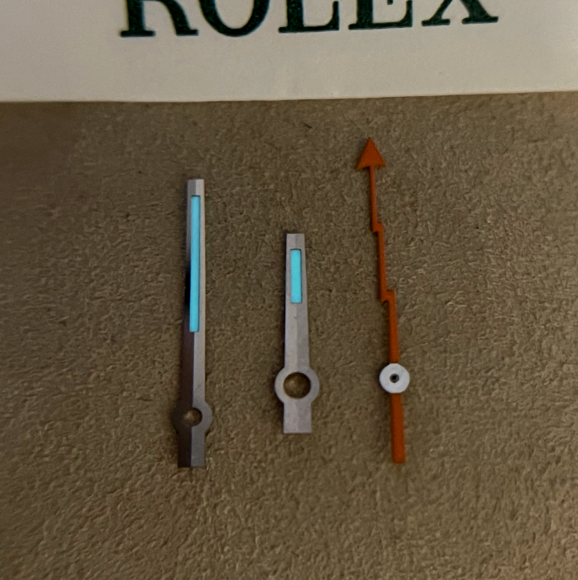Rolex Milgauss 116400 116400 GV sfere lancette hands cal 3131