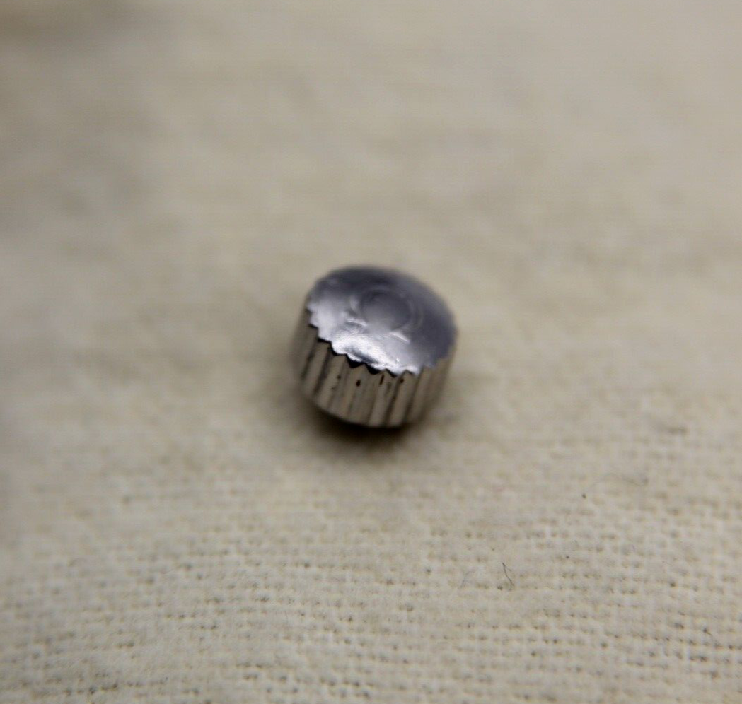 Omega corona crown acciaio steel 6.51mm