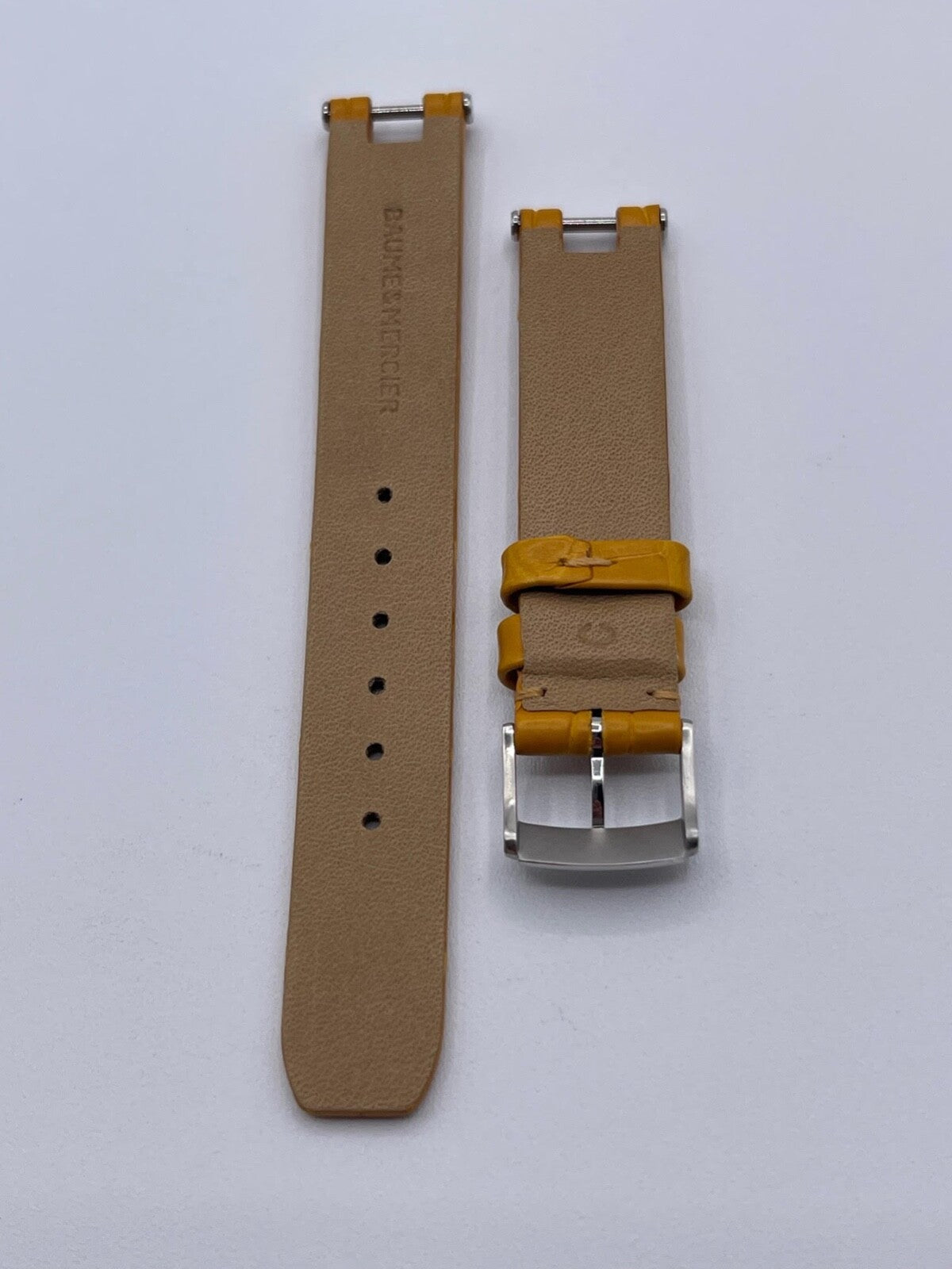 Baume & Mercier Classima cinturino orologio strap pelle + fibbia buckle 14mm