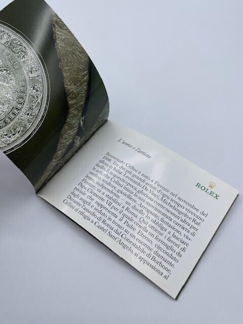 Rolex Cellini libretto corredo orologio italiano originale ( 1991 - 2015 )