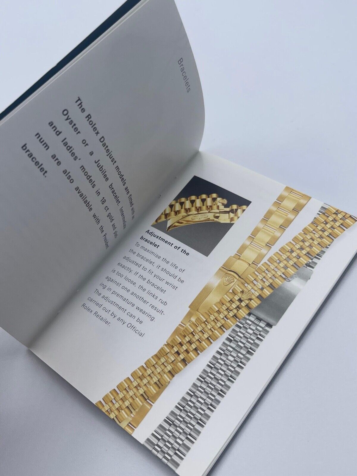 Rolex Datejust libretto corredo orologio watch booklet inglese ( 2001 - 2011 )