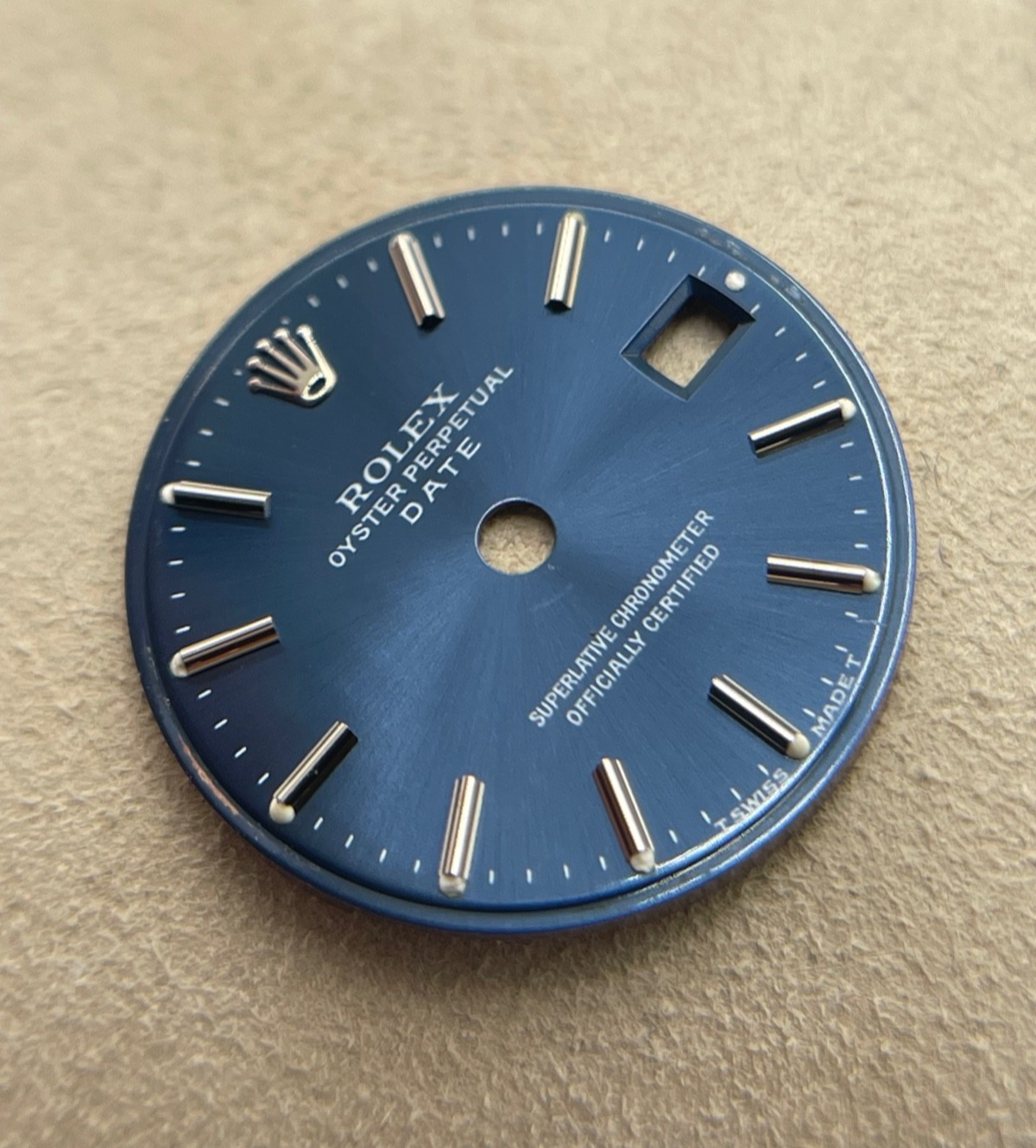 Rolex Oyster Perpetual Date 26mm quadrante blu dial "T swiss made T"