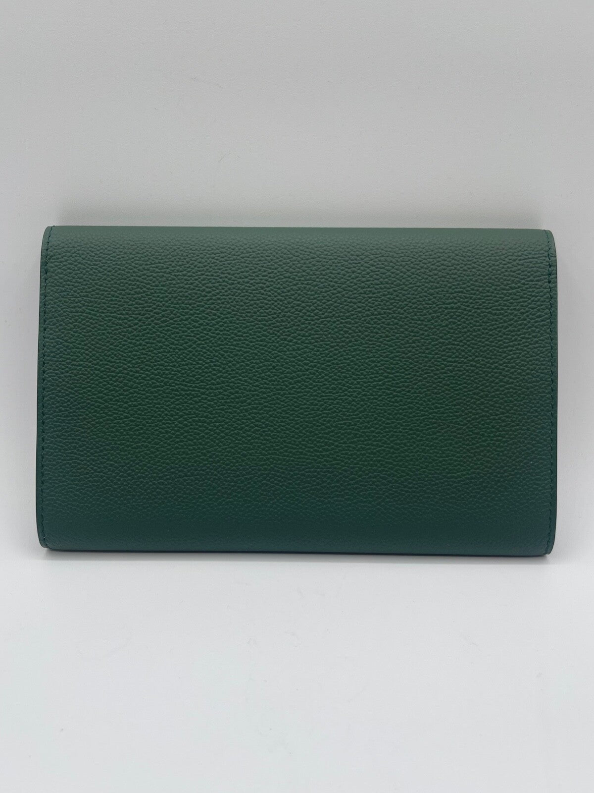 Rolex borsa bag pochette clutch verde green pelle leather