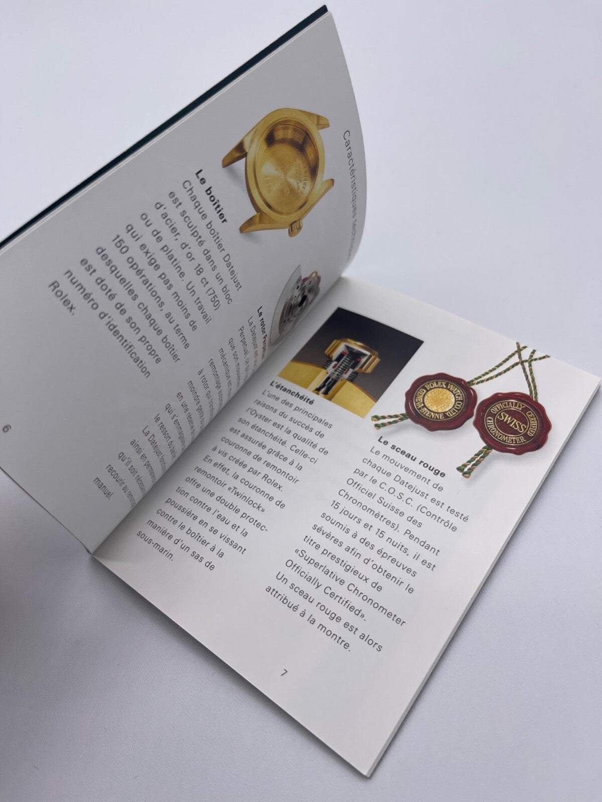 Rolex Datejust libretto corredo orologio watch booklet anno 2004 francese